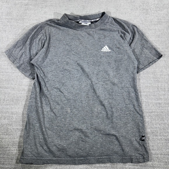 adidas Other - Adidas T-Shirt Mens Small Gray Good Short Sleeve Embroidered Logo Heathered